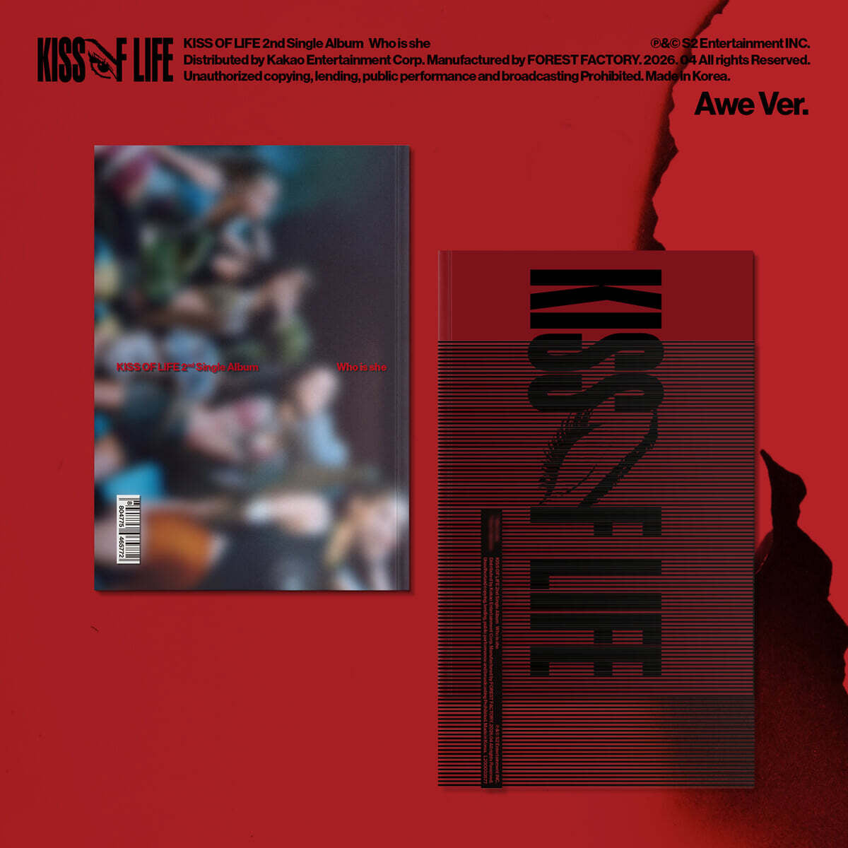 (Pre-Order) KISS OF LIFE - Who is she - 2nd Single Album (Awe Ver.)