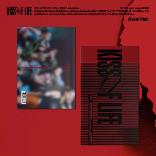 (Pre-Order + POB) KISS OF LIFE - Who is she - 2nd Single Album (Awe Ver.)