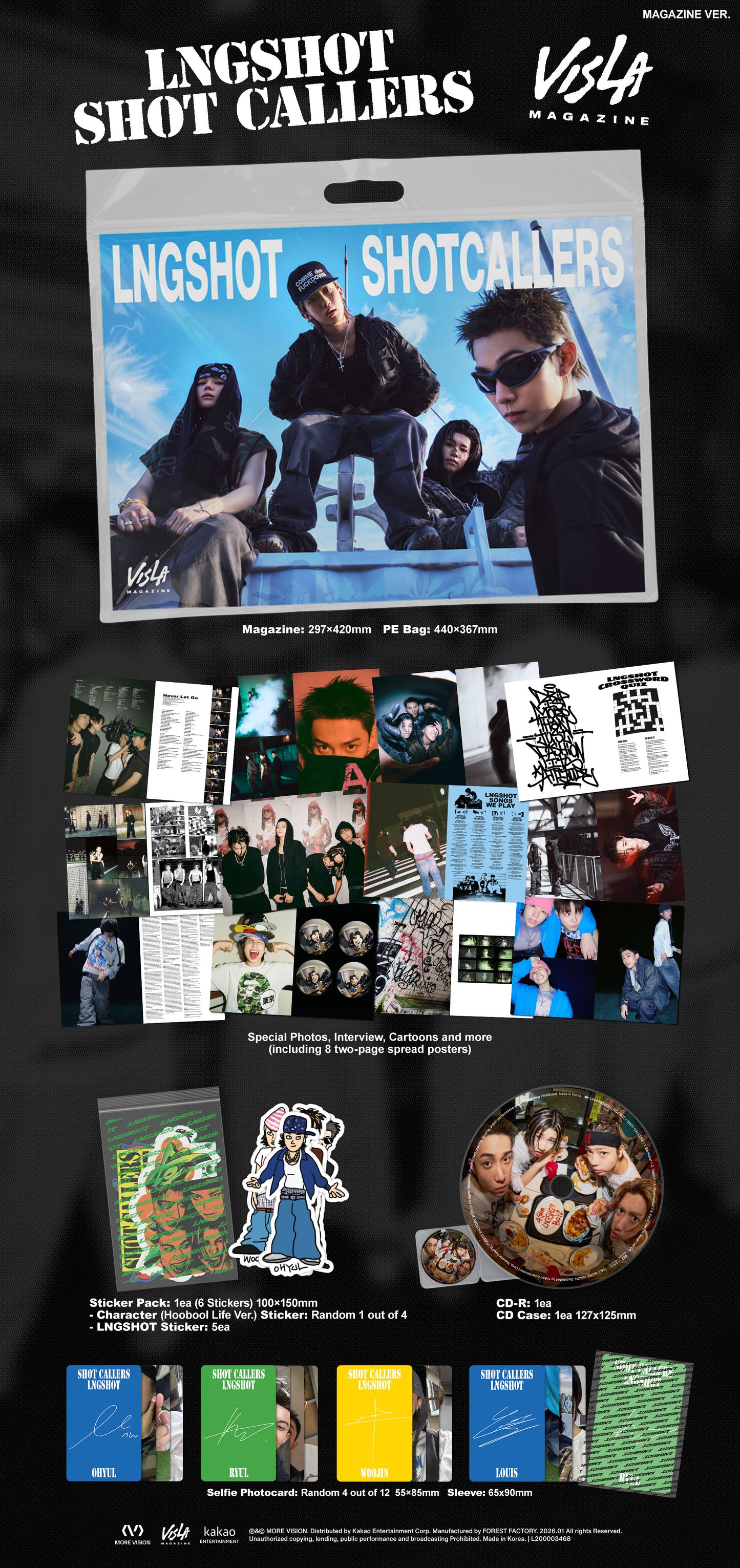 LNGSHOT - SHOT CALLERS - EP Album (Magazine Ver.)