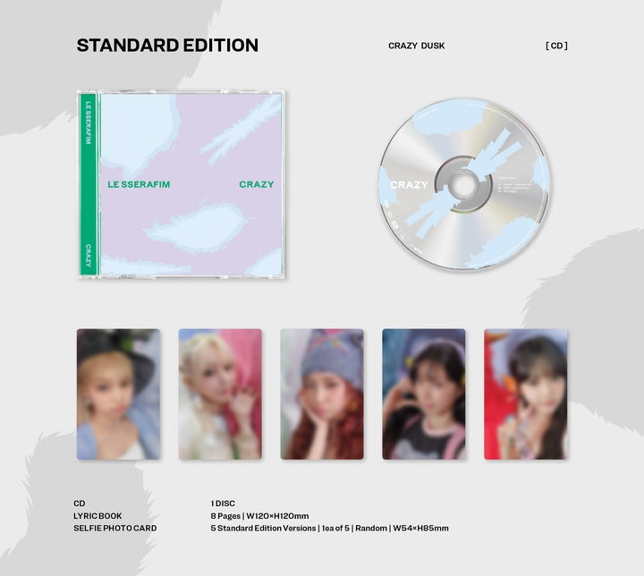 LE SSERAFIM - CRAZY - 3rd Japan Single (Standard Edition)