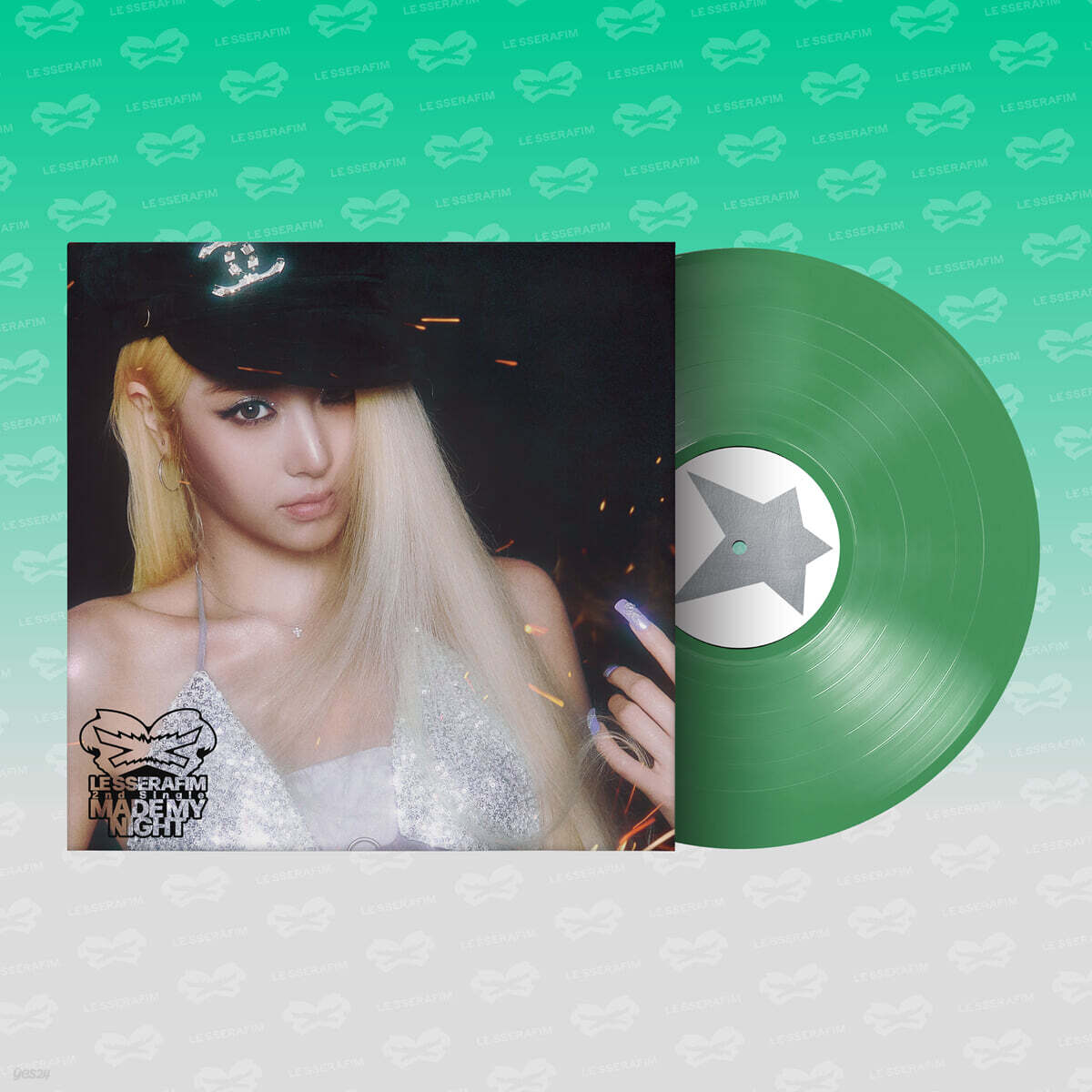 (Pre-Order) LE SSERAFIM - Made My Night - 2nd Single Album (Vinyl Ver. / SPRING GREEN)
