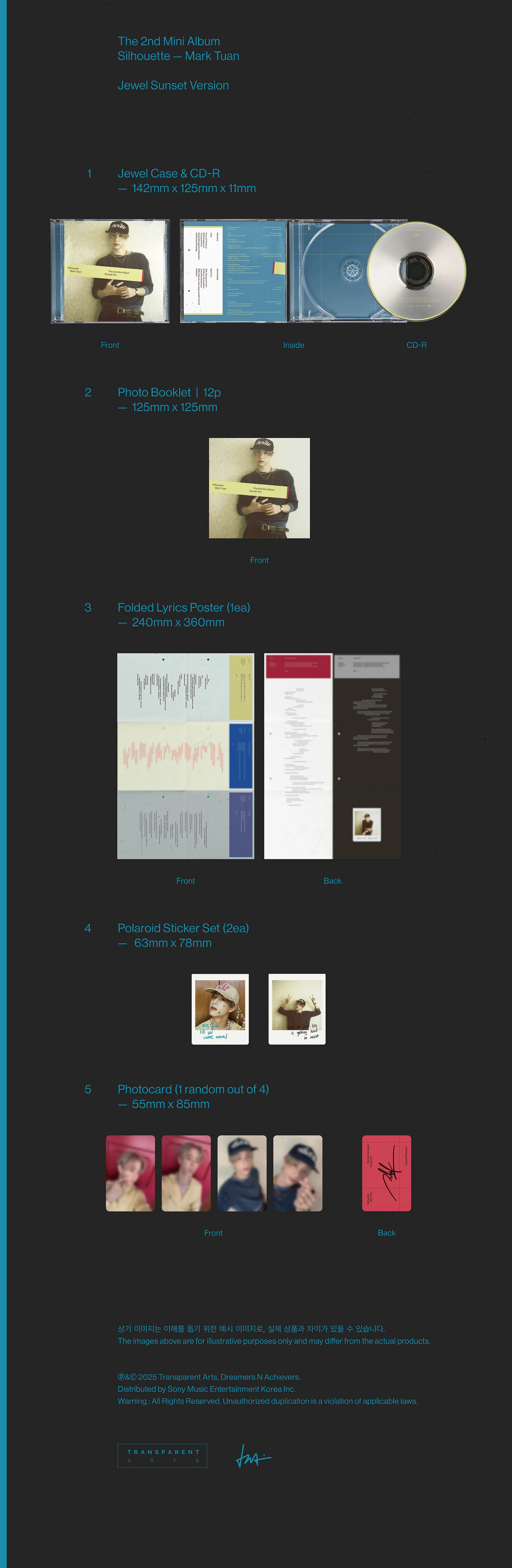 MARK TUAN - Silhouette - 2nd Mini Album (Jewel Sunset Ver.)