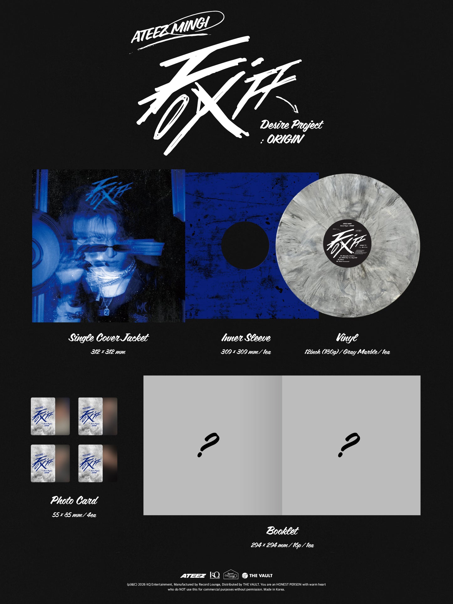 MINGI (ATEEZ) - FIX OFF Desire Project : ORIGIN - LP