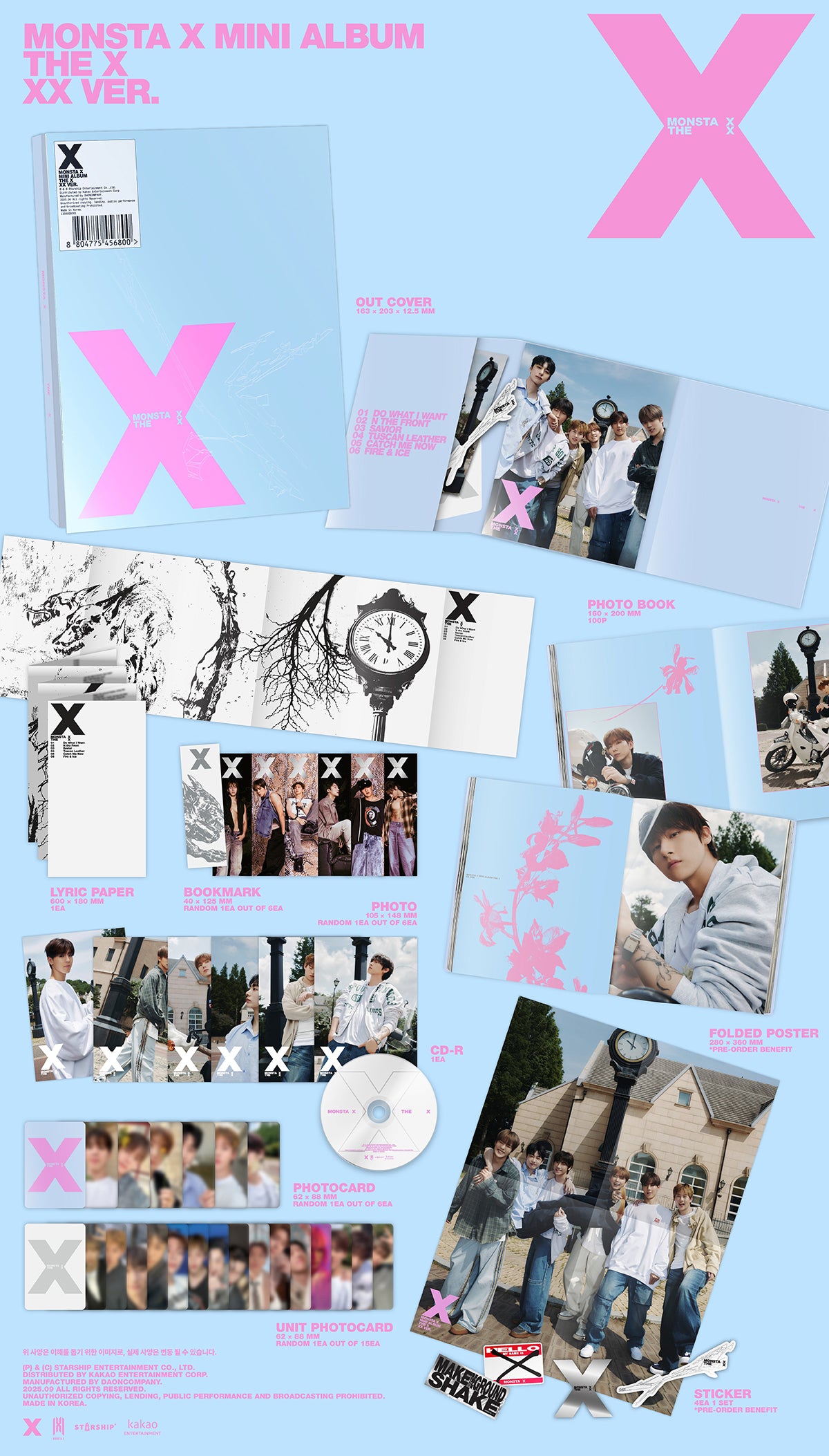 MONSTA X - THE X - 13th Mini Album (Standard Ver.)