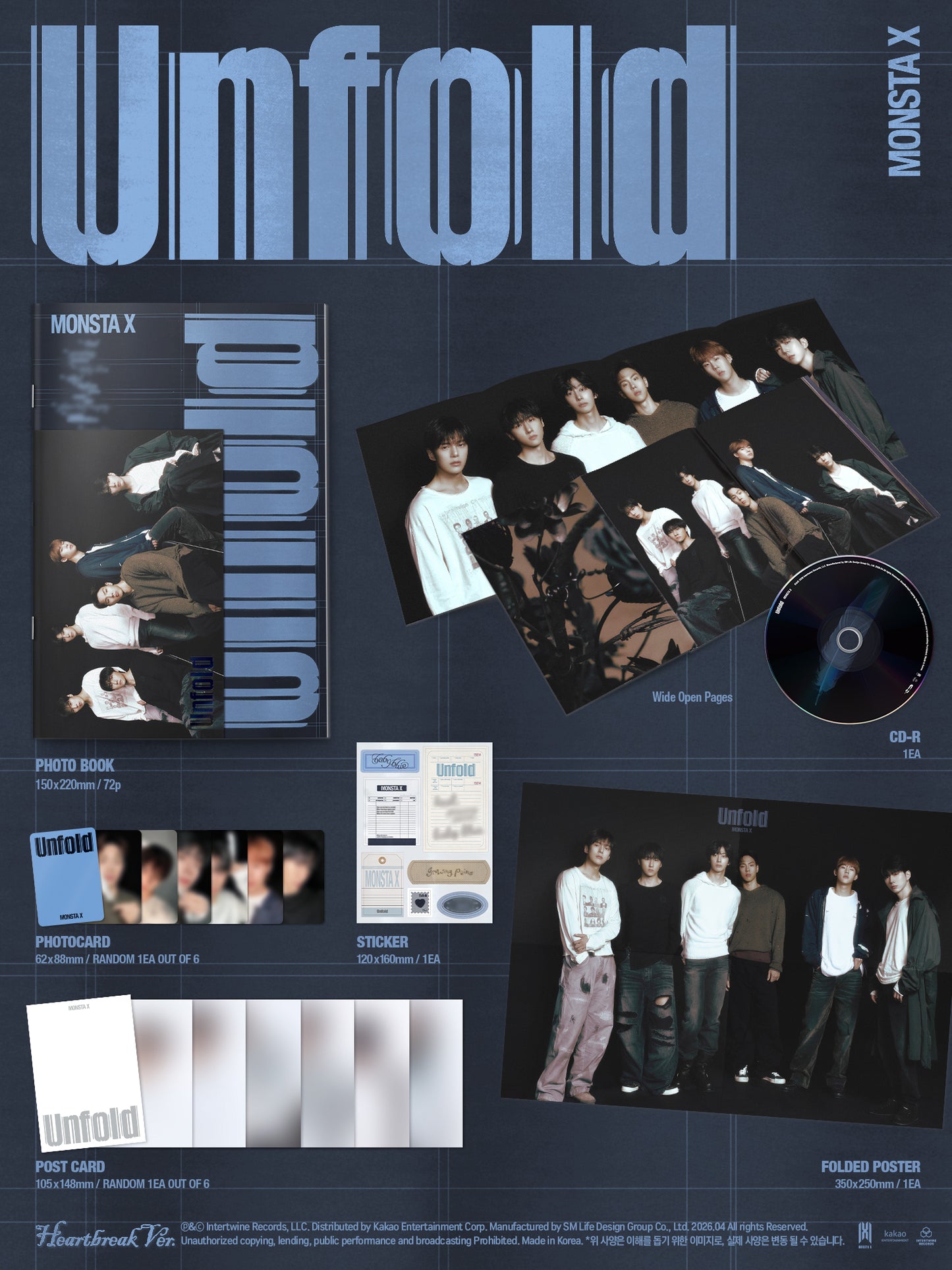 MONSTA X - UNFOLD - America Full Album (Standard Ver.)