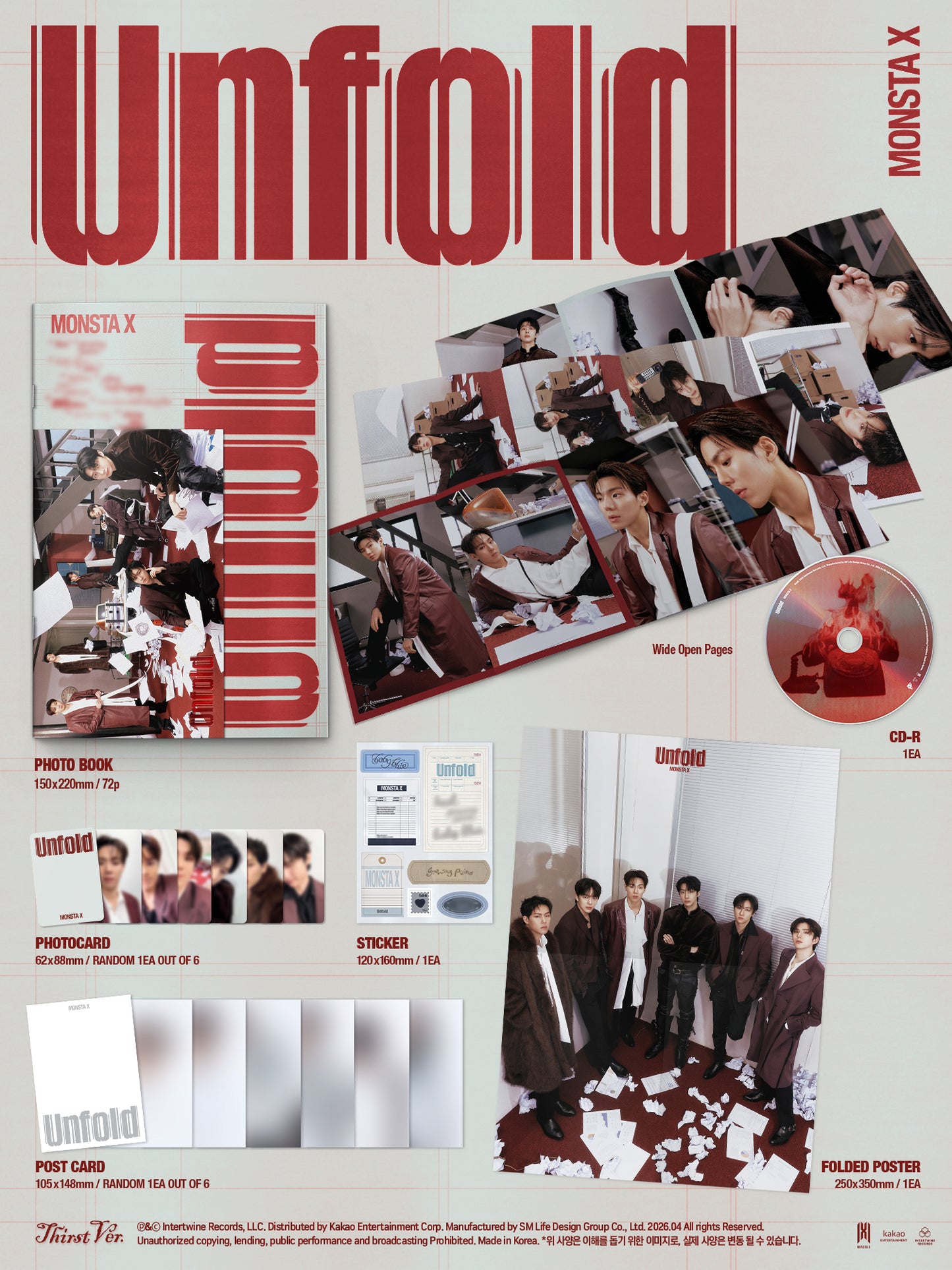 MONSTA X - UNFOLD - America Full Album (Standard Ver.)
