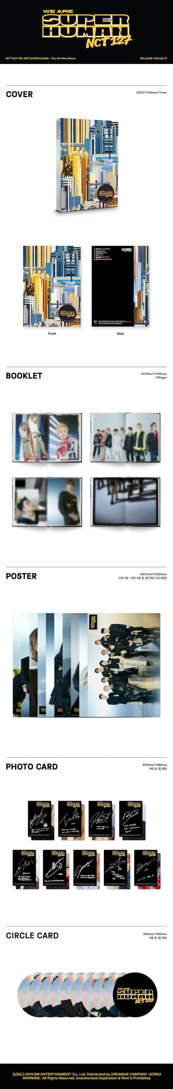 NCT 127 - WE ARE SUPERHUMAN - 4th Mini Album