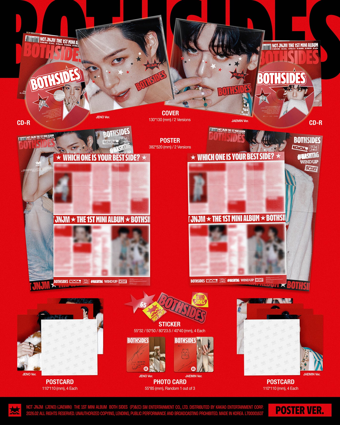 NCT JNJM - BOTH SIDES - 1st Mini Album (Poster Ver.)