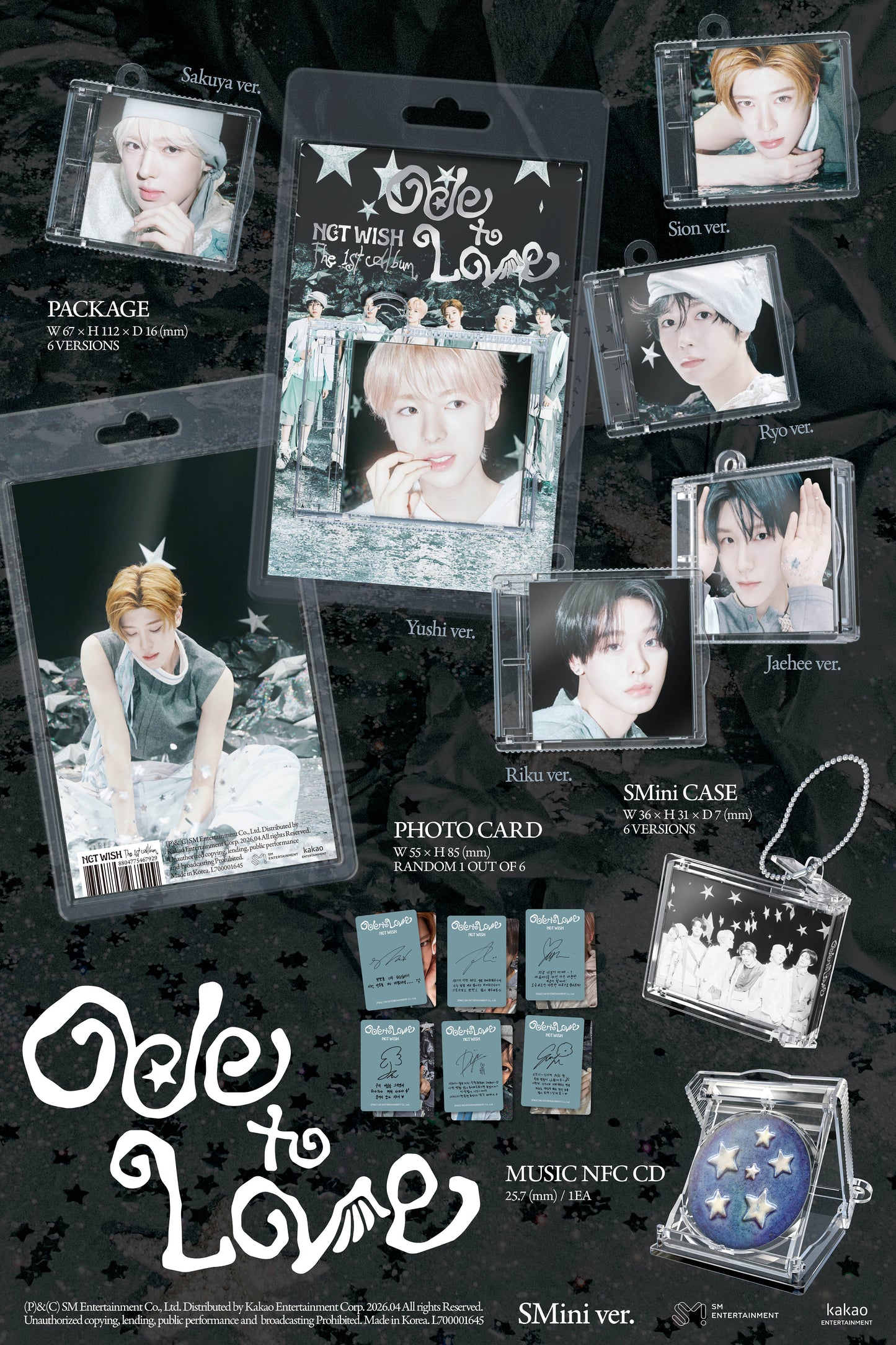 NCT WISH - Ode to Love - 1st Album (SMini Ver.)