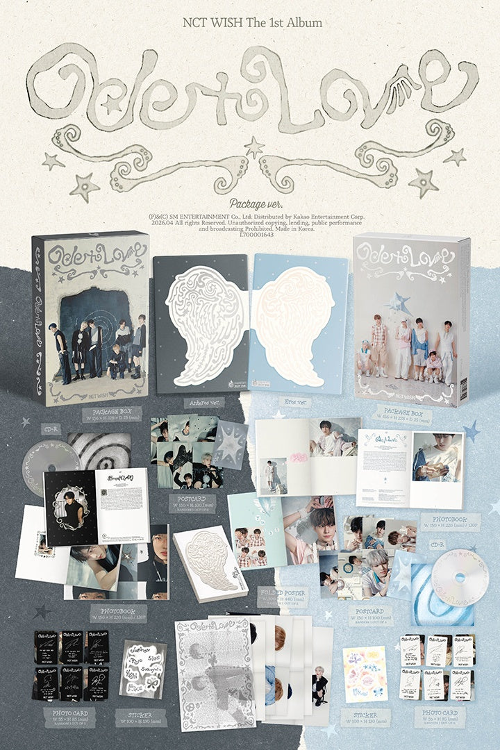 NCT WISH - Ode to Love - 1st Album (Package Ver.)