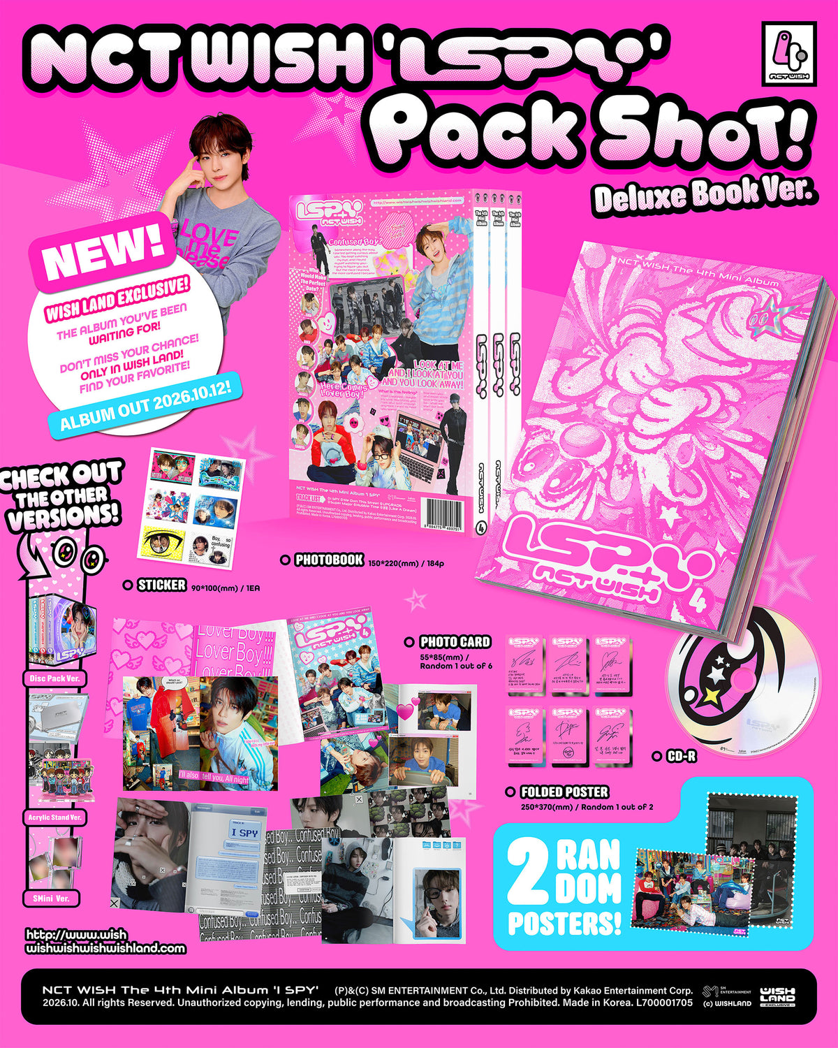 NCT WISH - I SPY - 4th Mini Album (Deluxe Book Ver.)