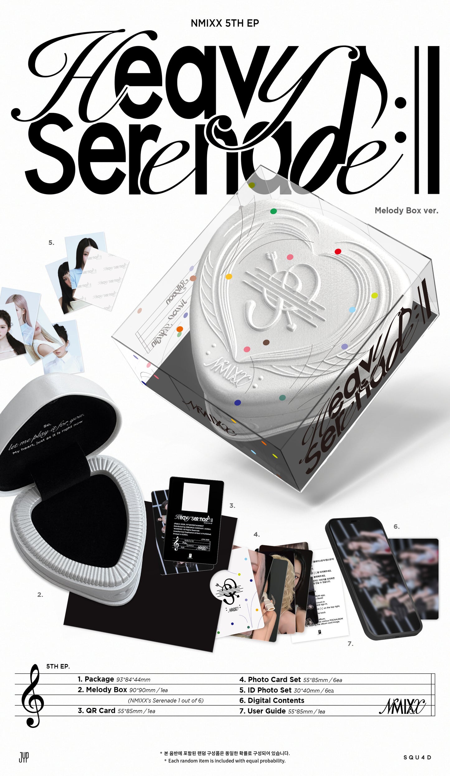 (Pre-Order + POB) NMIXX - Heavy Serenade - Album (Melody Box Ver.)