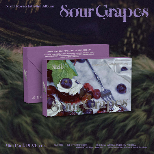 (Pre-Order) NiziU - Sour Grapes - 1st Mini Album (Mini Pack PLVE Ver.)
