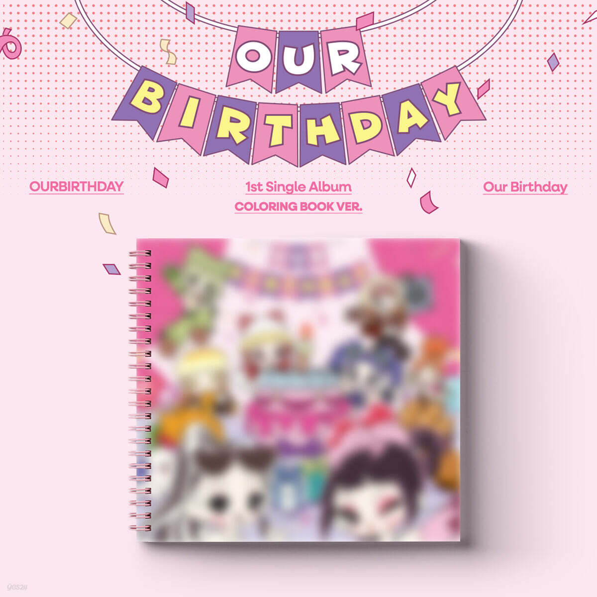 (Pre-Order) OURBIRTHDAY - Our Birthday - 1st Single Album (COLOURING BOOK Ver.)