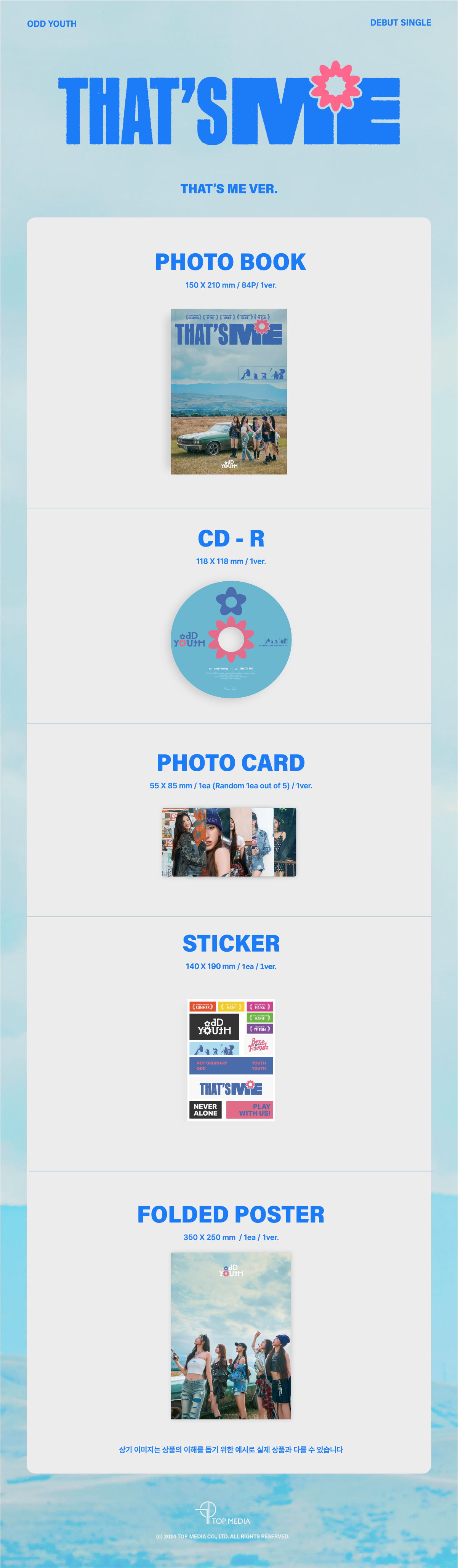 ODD YOUTH - Best Friendz - Debut Single Album (THAT’S ME Ver.)