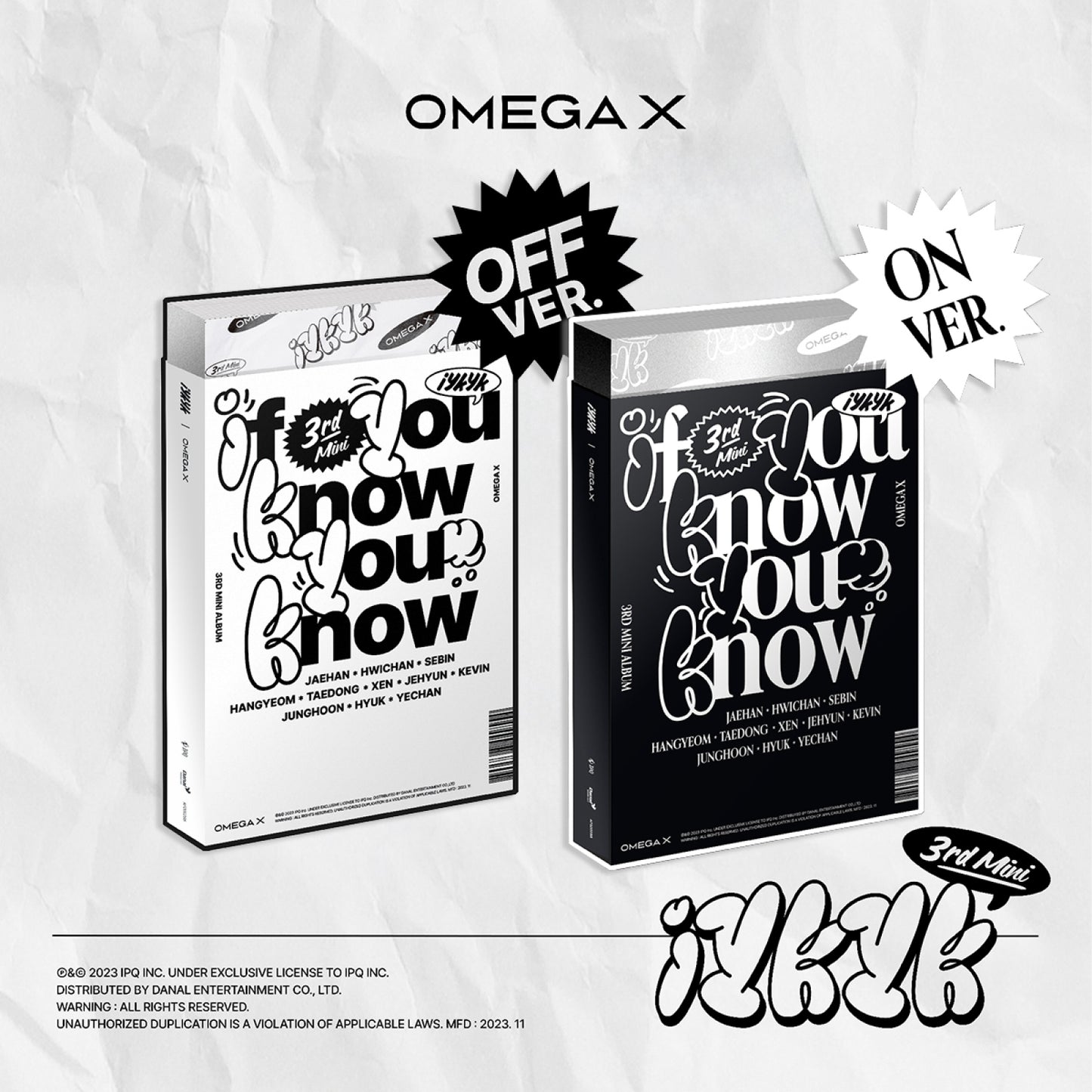 OMEGA X - iykyk - 3rd Mini Album