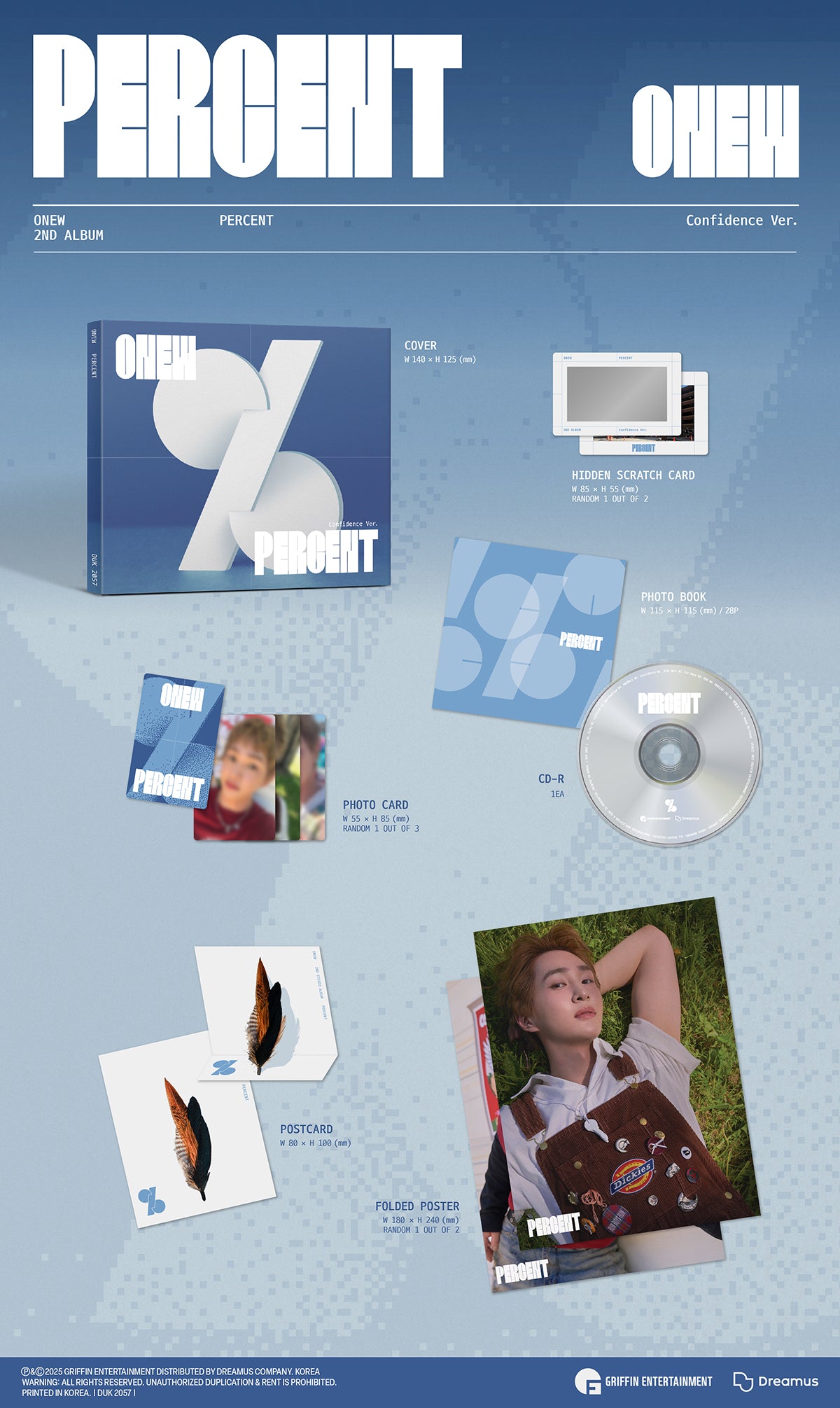 ONEW (SHINee) - PERCENT - 2nd Album (Digipack Ver.)