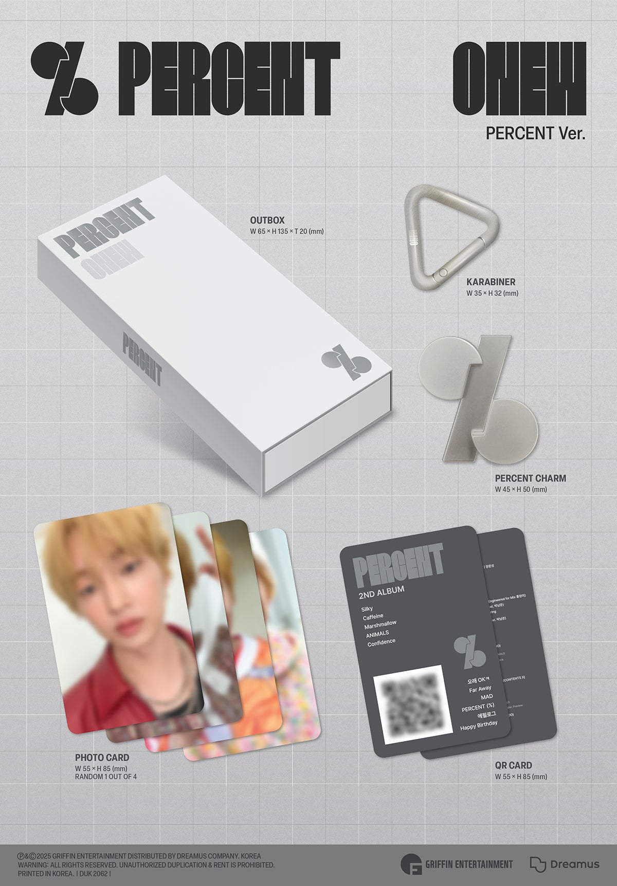 ONEW (SHINee) - PERCENT - 2nd Album (PERCENT Ver.)