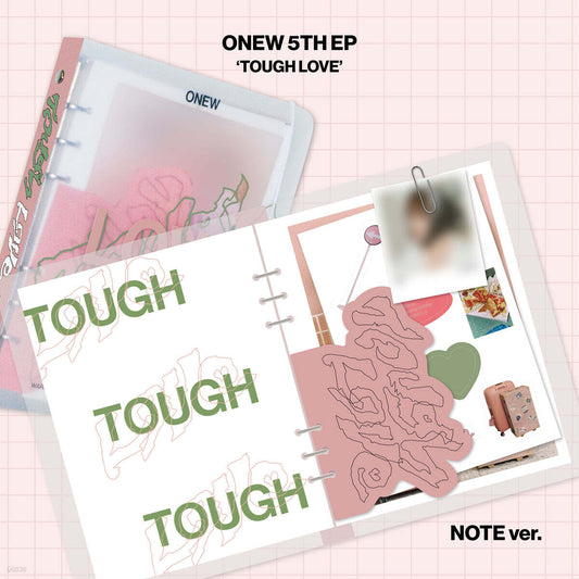 (Pre-Order + POB) ONEW (SHINee) - TOUGH LOVE - 5th Mini Album (Note Ver.)