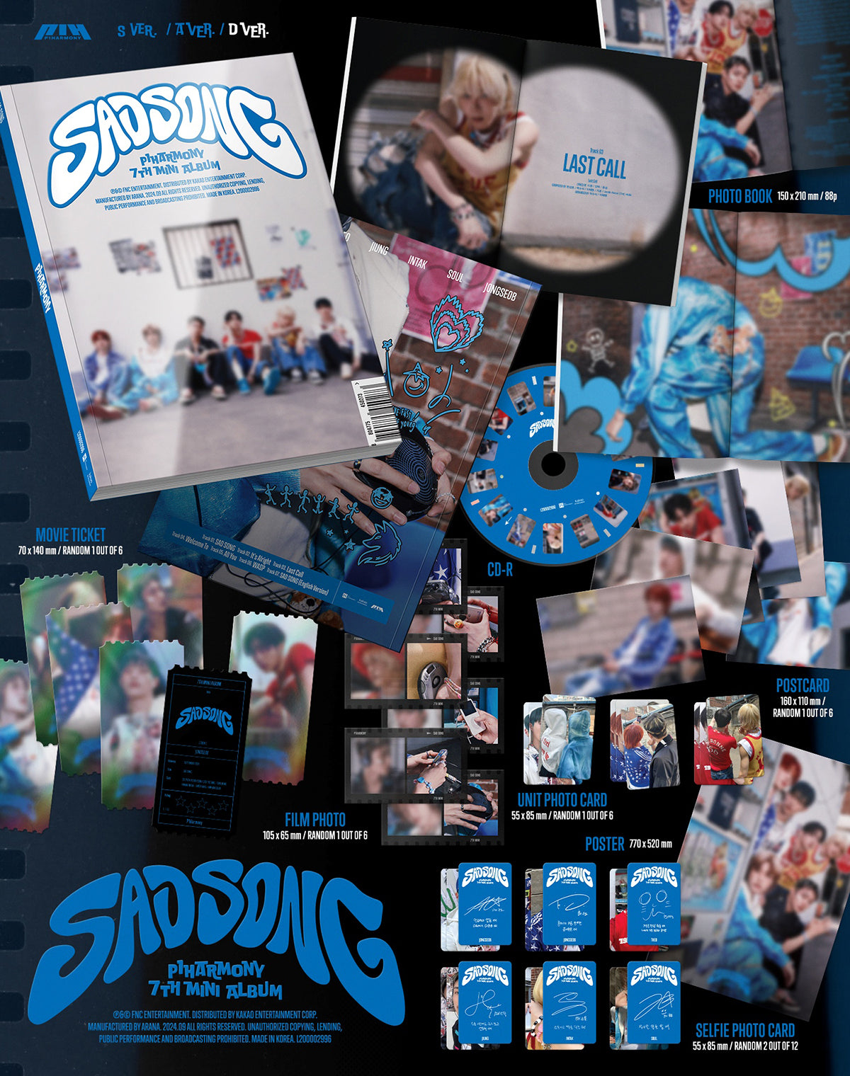 P1Harmony - SAD SONG - 7th Mini Album (Standard Ver.)