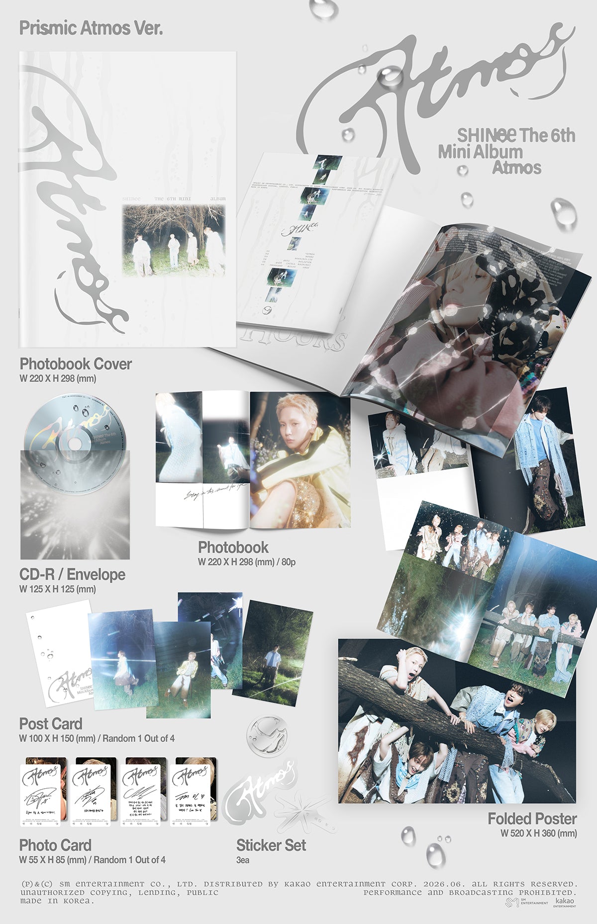 (Pre-Order + POB) SHINee - Atmos - 6th Mini Album (PrIsmIc Atmos Ver.)