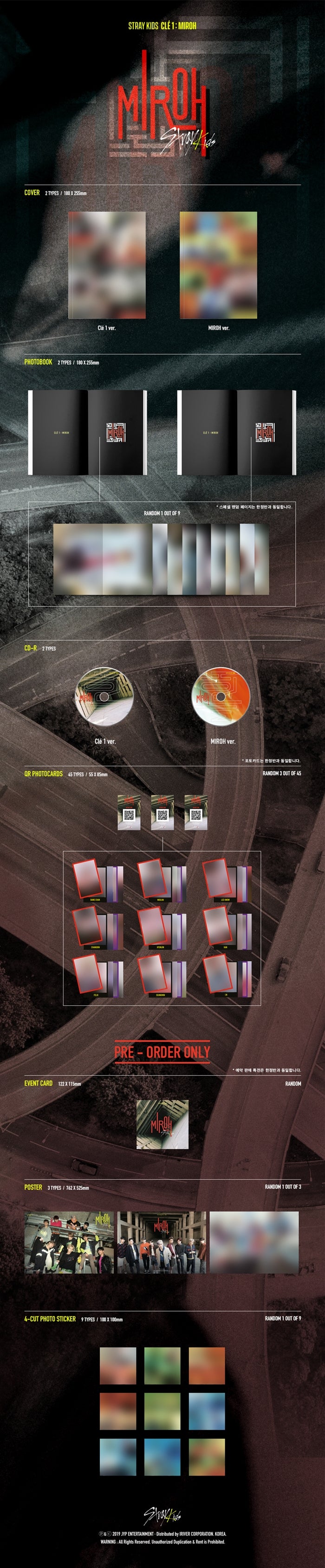 Stray Kids - CLÉ 1 : MIROH - 4th Mini Album