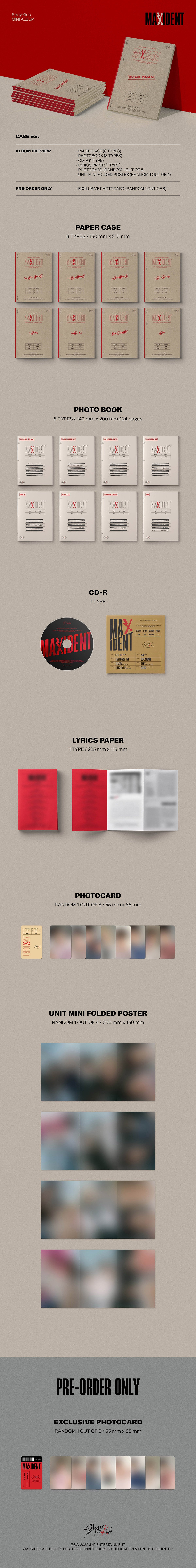 Stray Kids - MAXIDENT - Mini Album (Case Ver.)