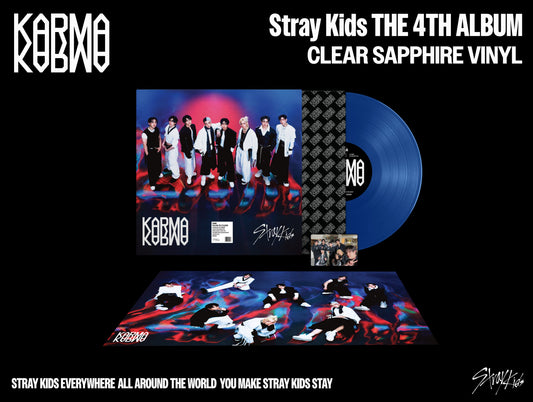 Stray Kids - KARMA - 4th Full Album (Clear Sapphire Vinyl Ver.)