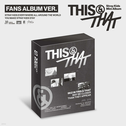 (Pre-Order) Stray Kids - THIS & THAT - Album (FANS ALBUM Ver.)