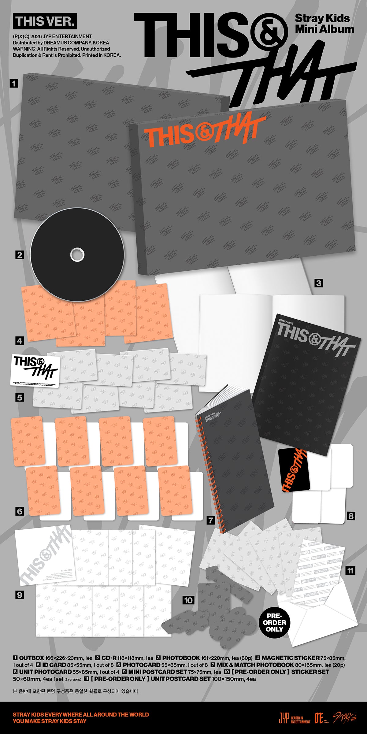 (Pre-Order + POB) Stray Kids - THIS & THAT - Album (THIS, THAT Ver.)