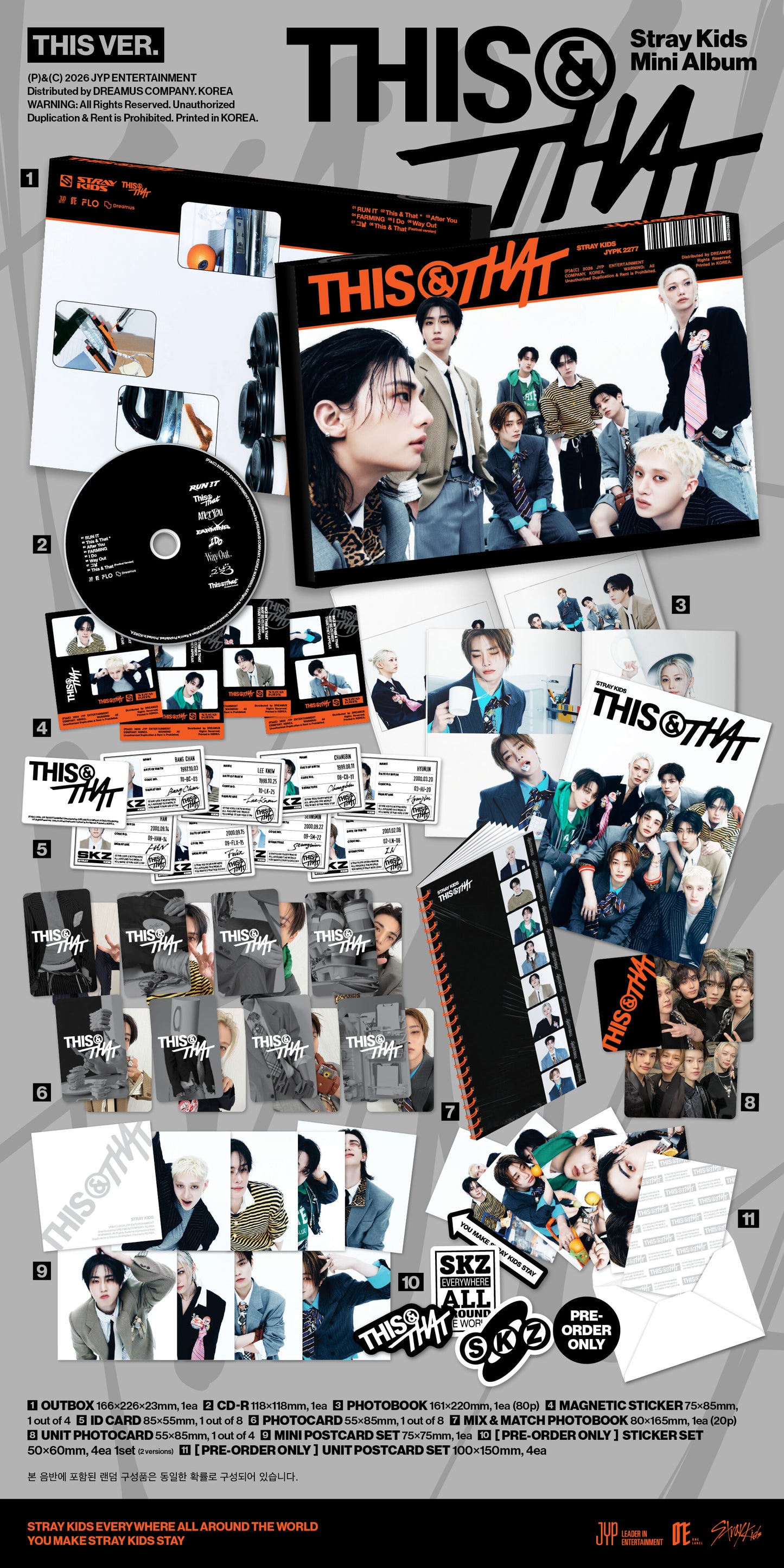 (Pre-Order) Stray Kids - THIS & THAT - Album (THIS, THAT Ver.)