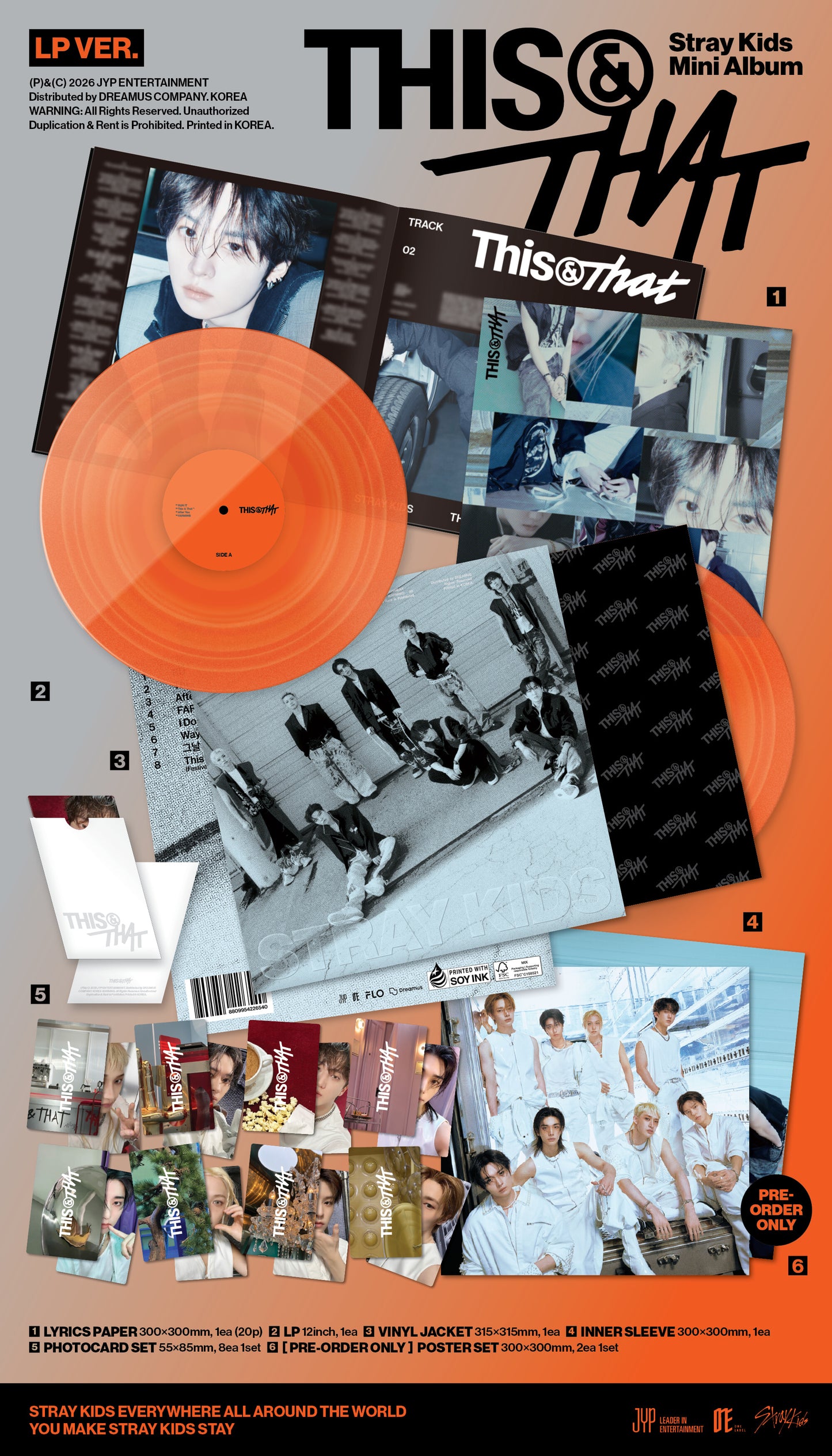 (Pre-Order) Stray Kids - THIS & THAT - Album (LP Ver.)