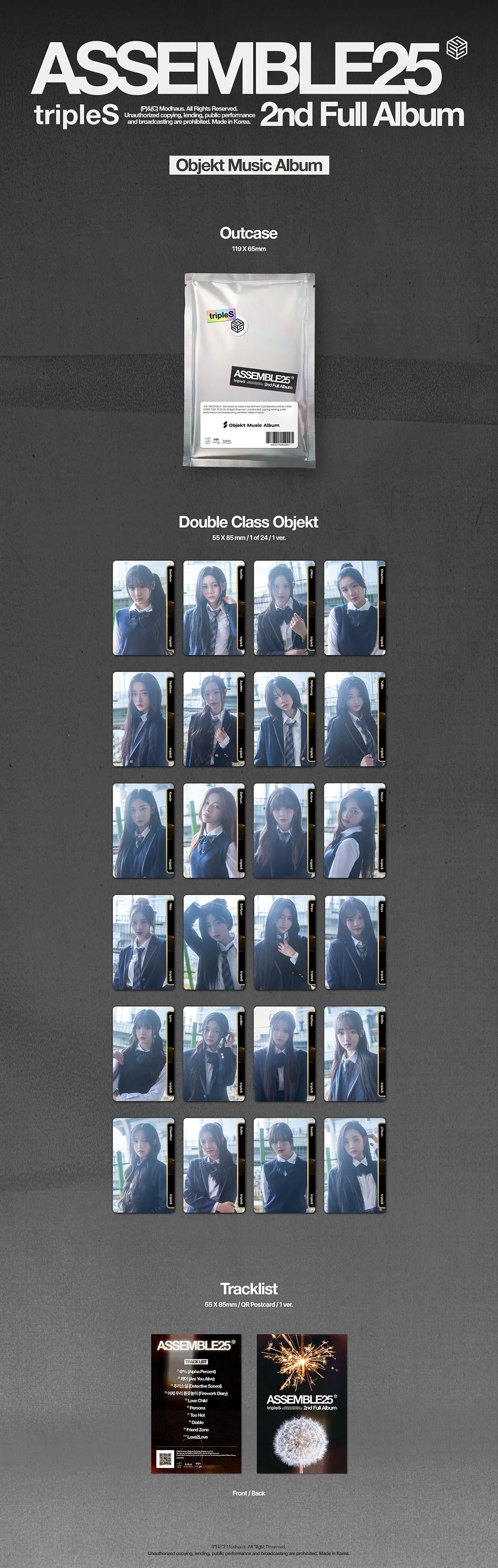 (SIGNED) tripleS - ASSEMBLE25 - 2nd Full Album (Objekt Music Ver.)