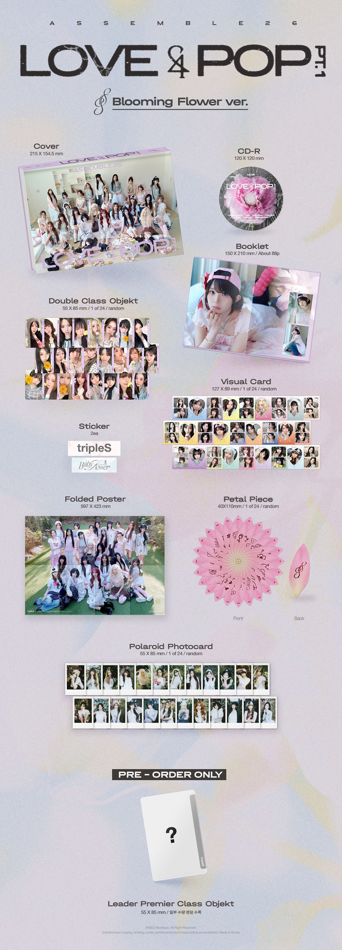 (Pre-Order) tripleS - LOVE&POP pt. 1 - Album (Standard Ver.)