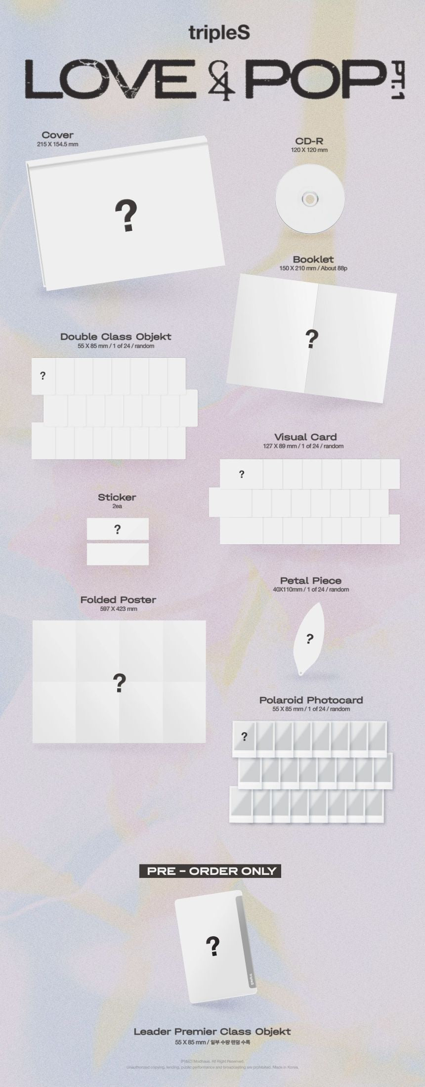 (Pre-Order) tripleS - LOVE&POP pt. 1 - Album (Standard Ver.)