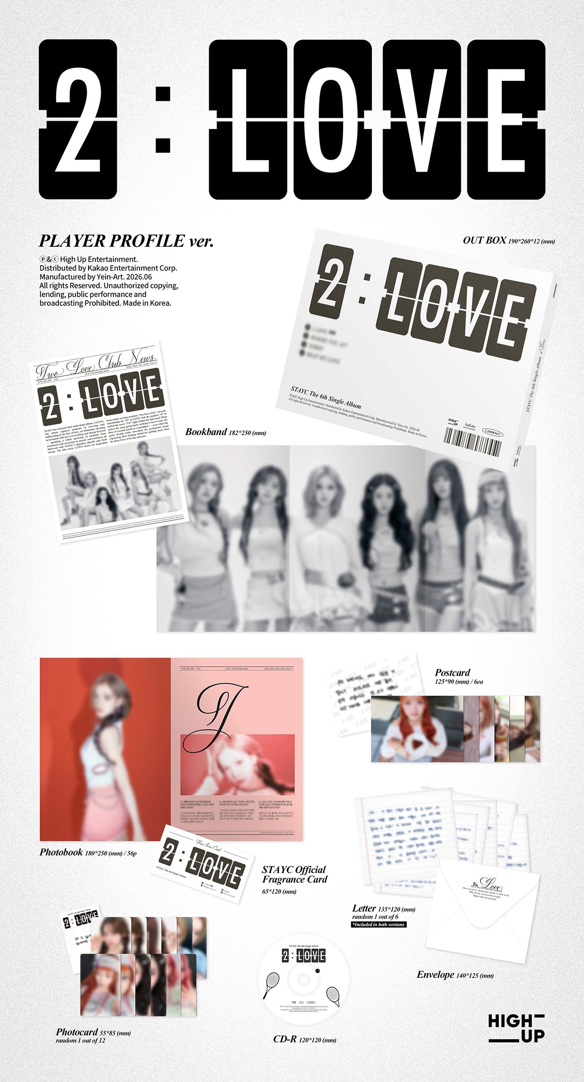 (Pre-Order + POB) STAYC - 2:LOVE - 6th Single Album (Standard Ver.)
