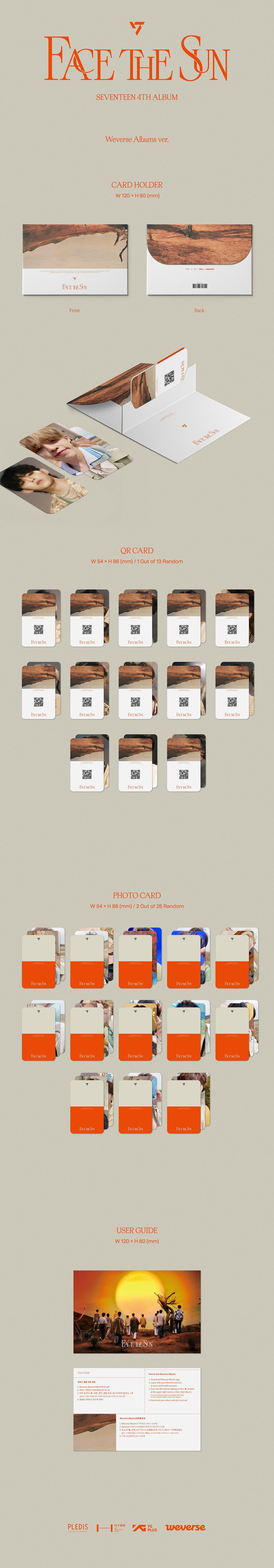 SEVENTEEN - Face the Sun - 4th Album (Weverse Album Ver.)