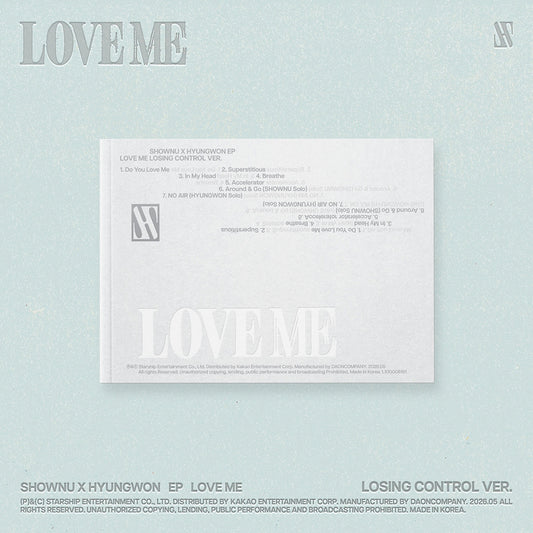 (Pre-Order) SHOWNU X HYUNGWON (MONSTA X) - LOVE ME - EP Album (LOSING CONTROL Ver.)