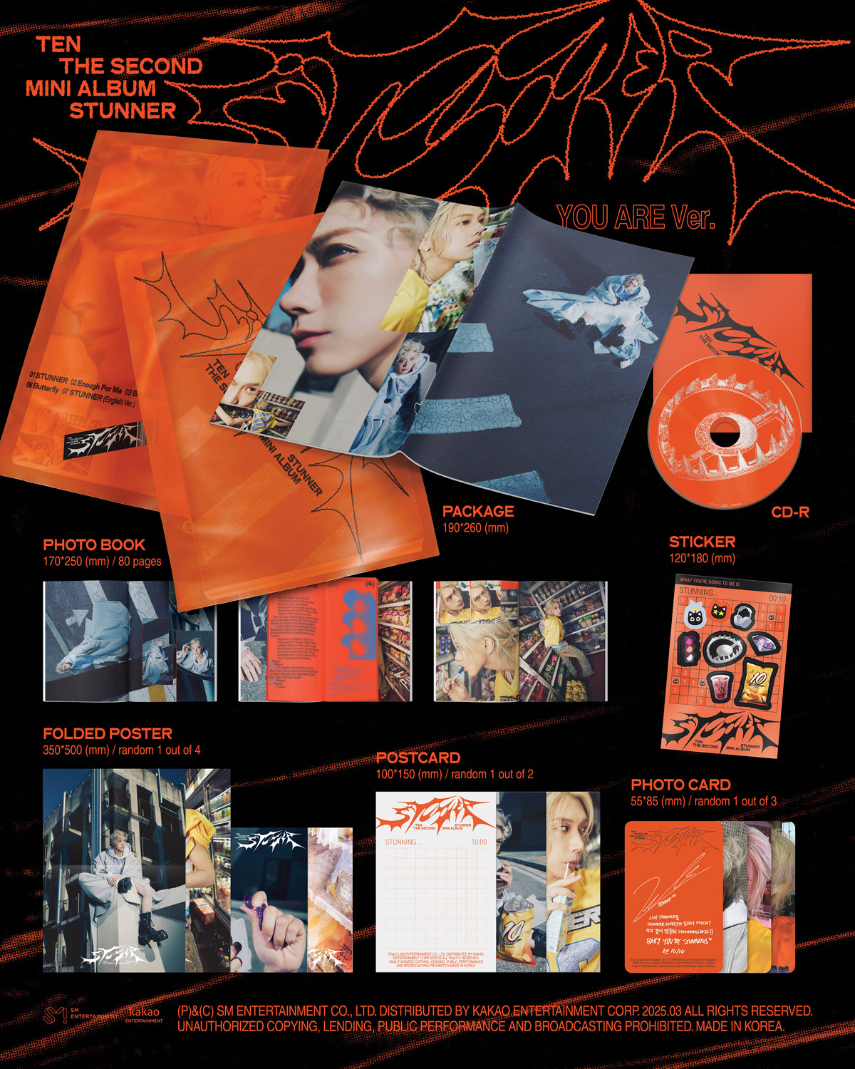 TEN (NCT) - STUNNER - 2nd Mini Album (YOU ARE Ver.)