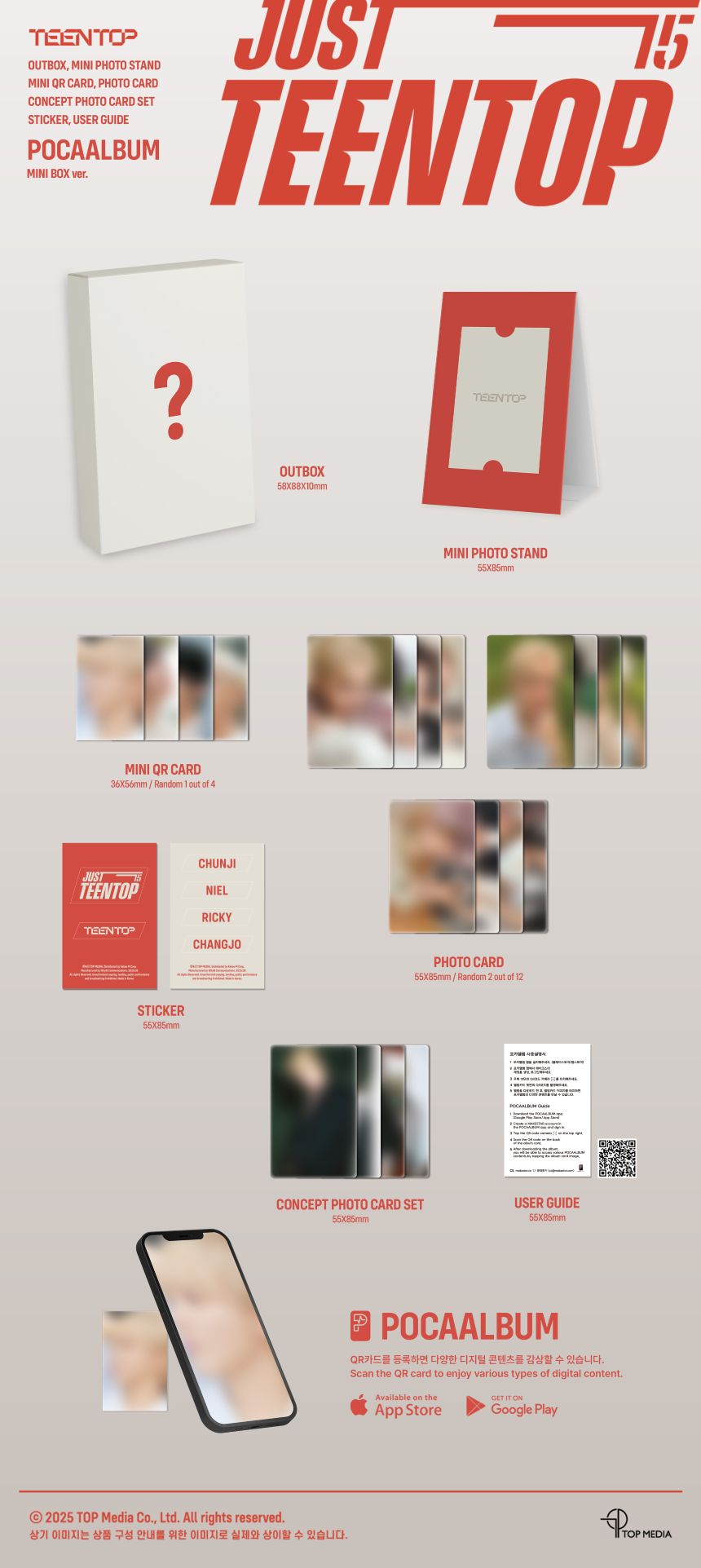 TEEN TOP - Just 15, Just Teen Top - Mini Album (Mini Box Ver.)