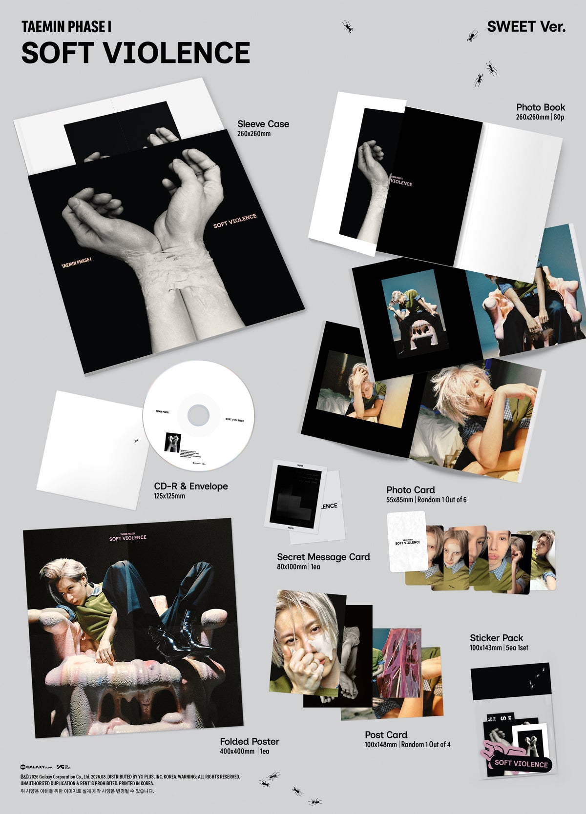(Pre-Order) TAEMIN - PHASE I : Soft Violence - Album (Photobook Ver.)