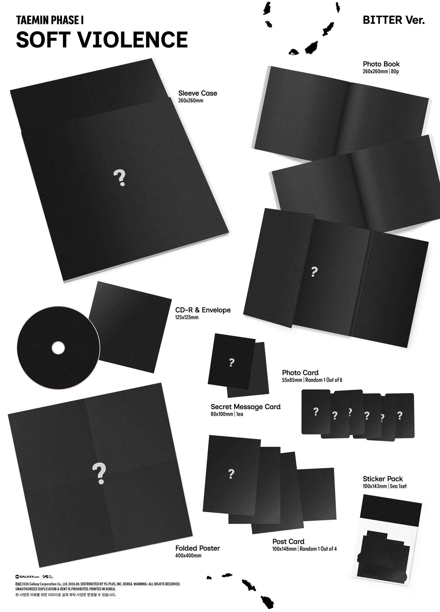 (Pre-Order) TAEMIN - PHASE I : Soft Violence - Album (Photobook Ver.)