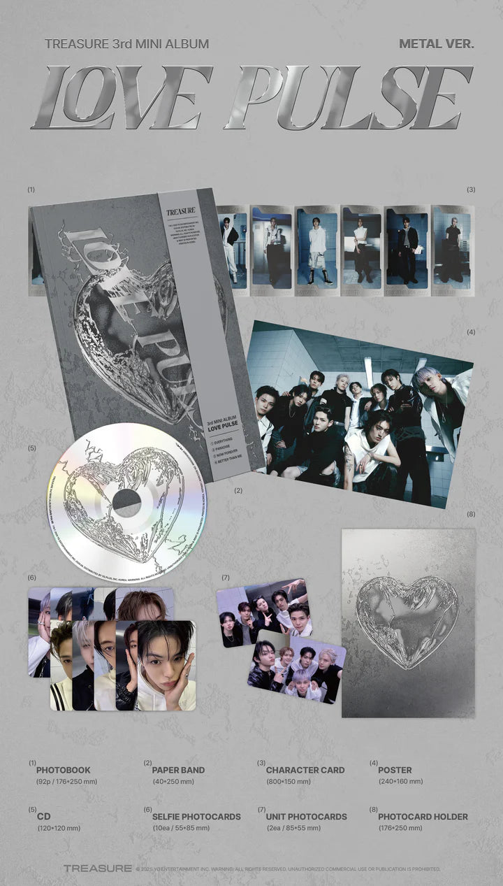 TREASURE - LOVE PULSE - 3rd Mini Album (Standard Ver.)