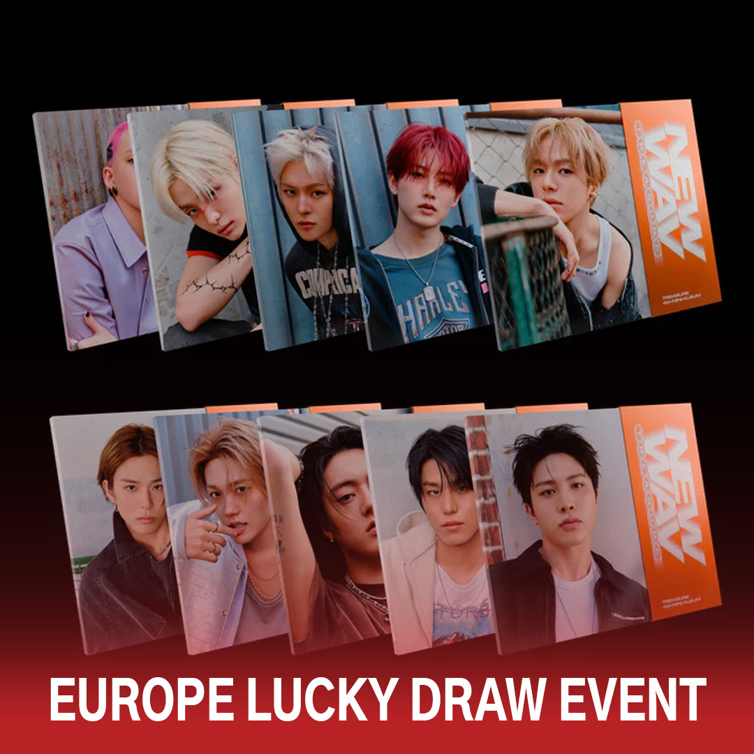 (EUROPE LUCKY DRAW EVENT) TREASURE - NEW WAV - 4th Mini Album (RAW Ver.)