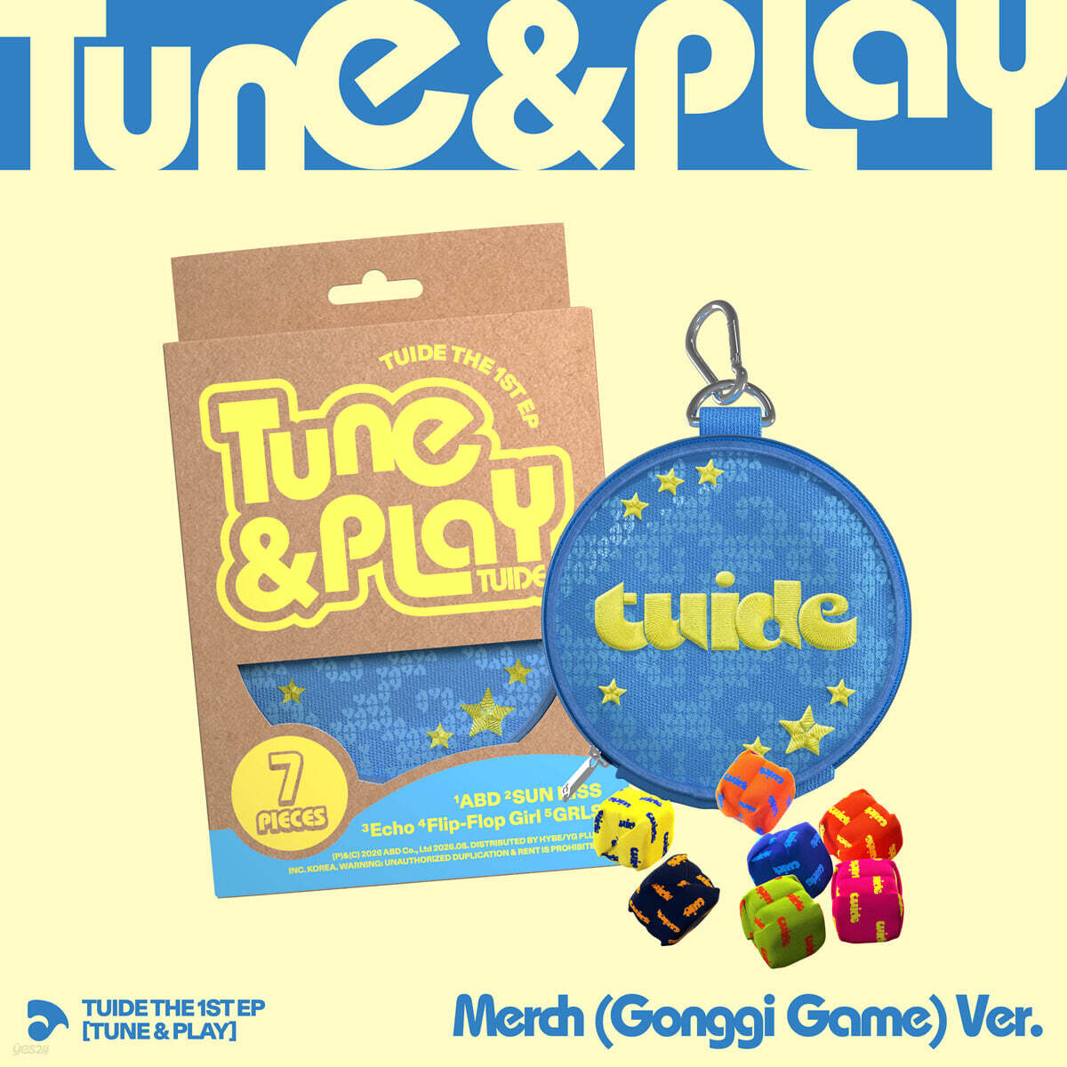 (Pre-Order) TUIDE - TUNE & PLAY - 1st EP Album (Merch / Gonggi Game Ver.)