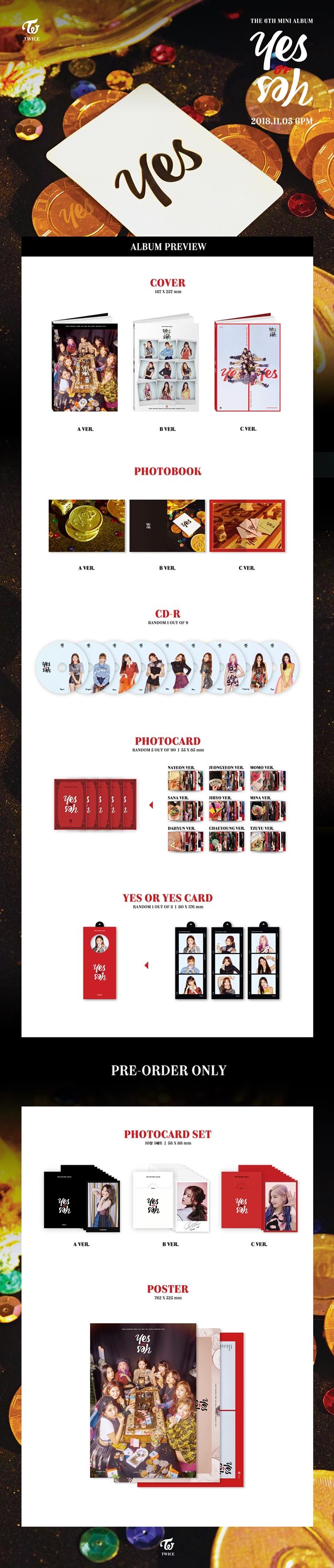 TWICE - YES or YES - 6th Mini Album