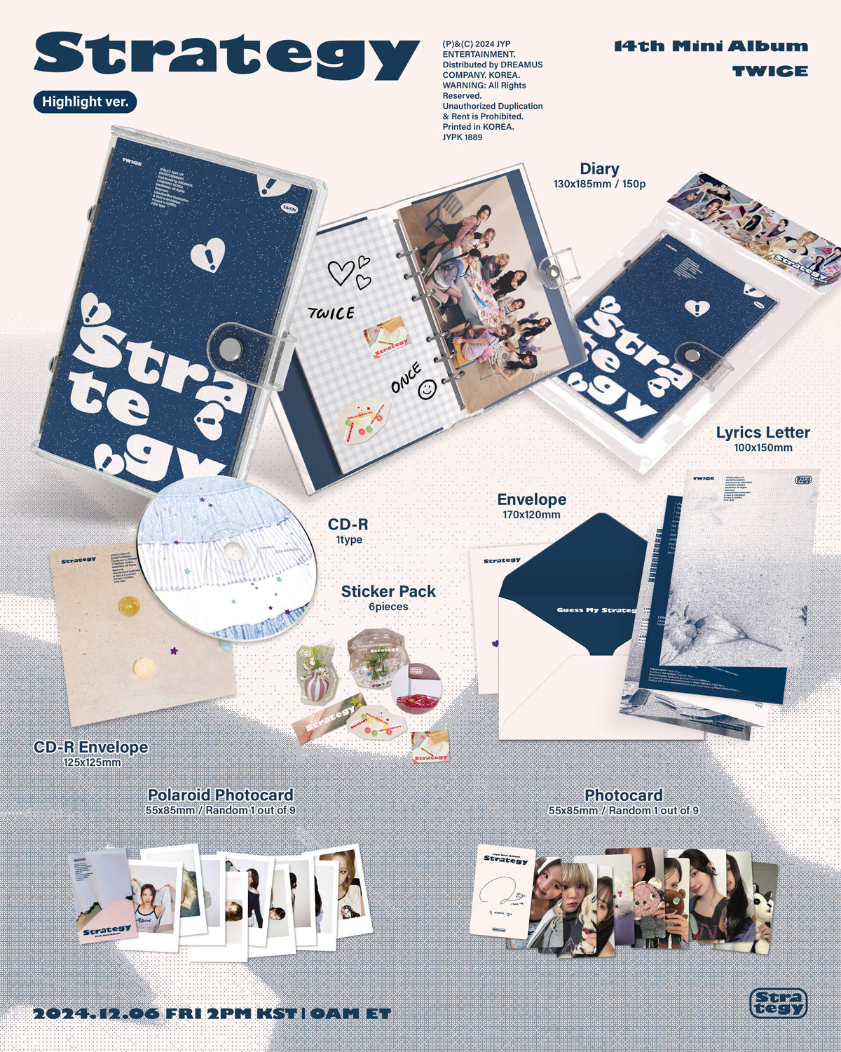 TWICE - STRATEGY - 14th Mini Album (Highlight Ver.)