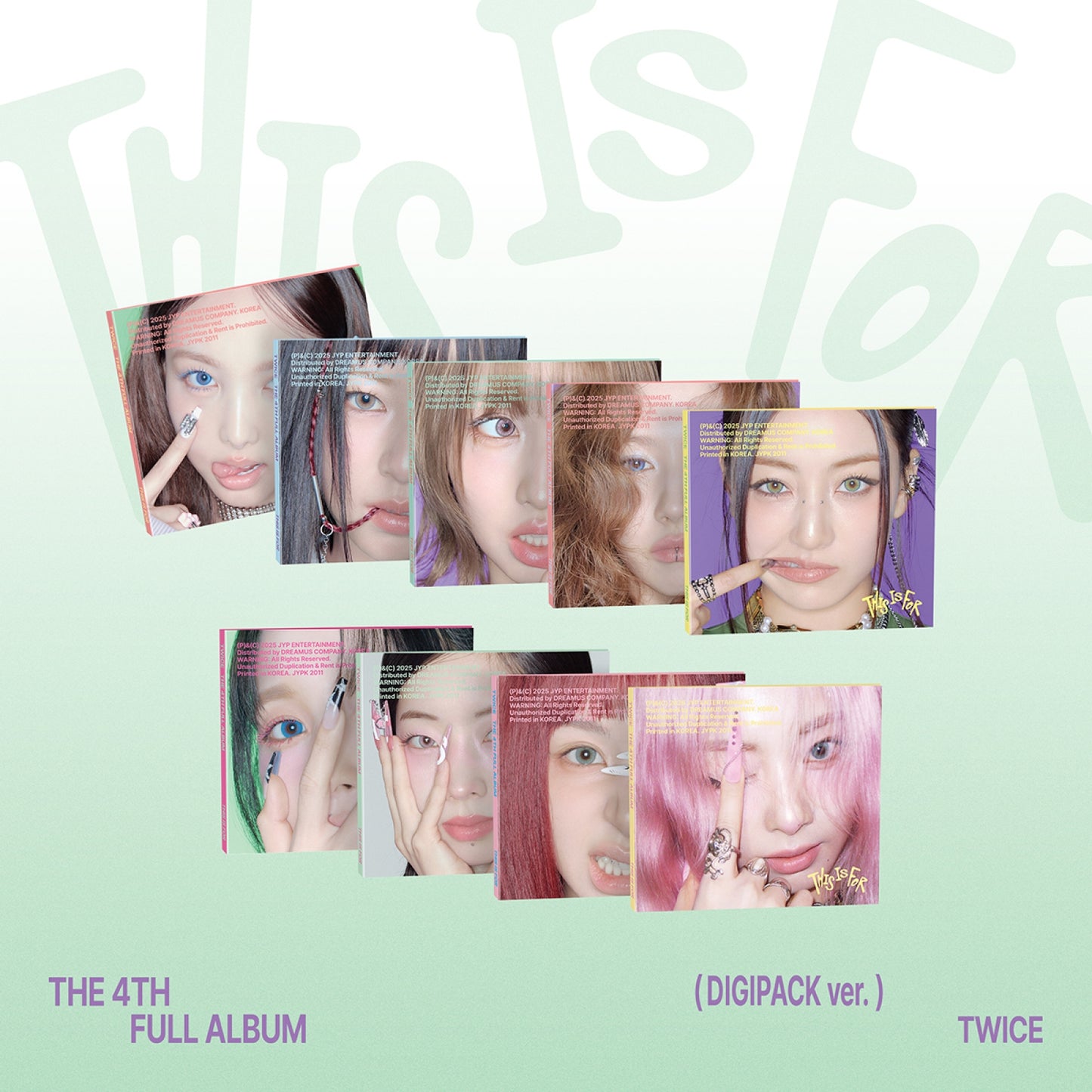 TWICE - THIS IS FOR - 4th Album (DIGIPACK Ver.)