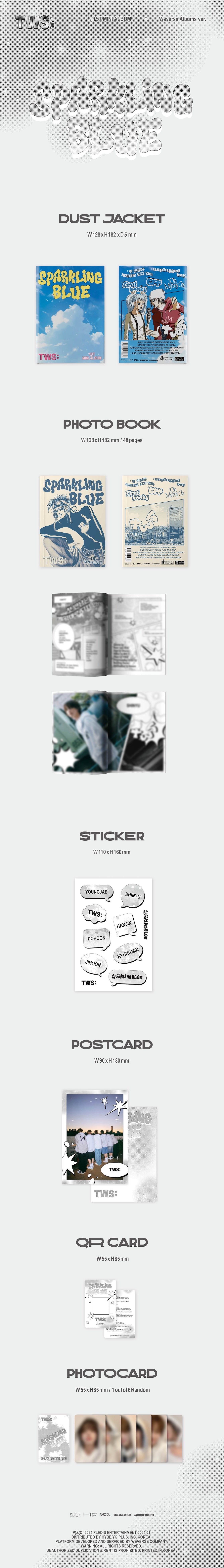 TWS - Sparkling Blue - 1st Mini Album (Weverse Albums Ver.)