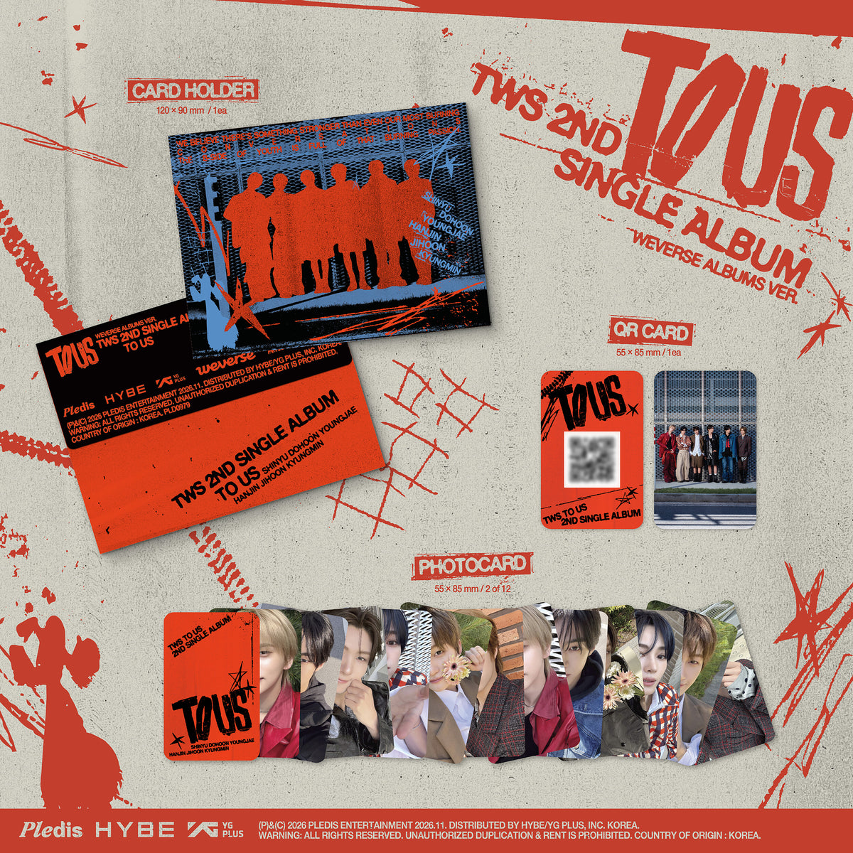 (Pre-Order) TWS - TO US - 2nd Single Album (Weverse Albums Ver.)